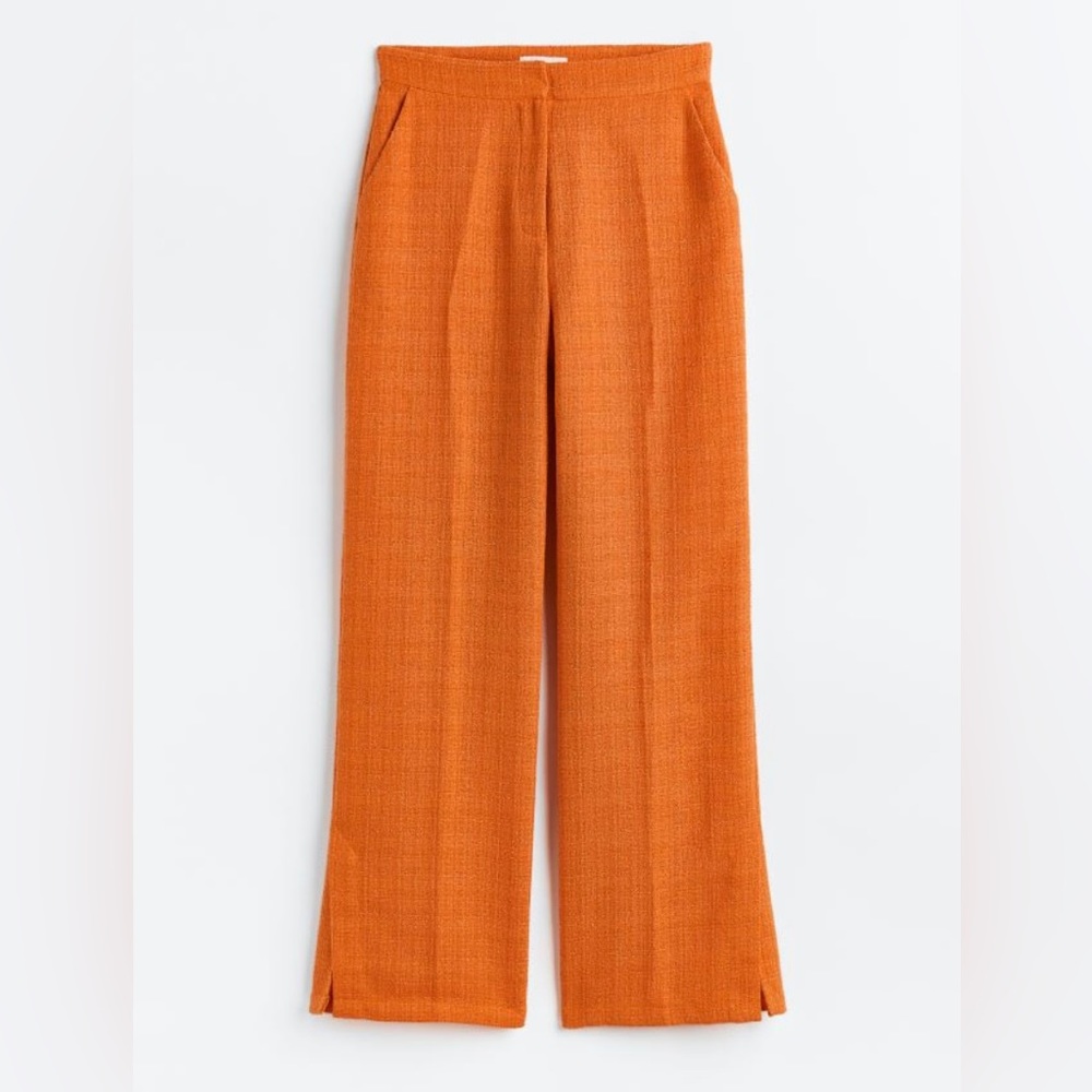 Wide leg woven pants